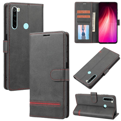 Charcoal gray leather wallet flip phone case with card slots and magnetic fold-over closure