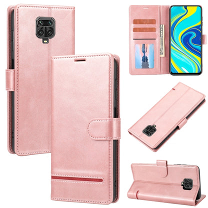 Pink leather wallet flip phone case with card slots, inner holder, and magnetic cover