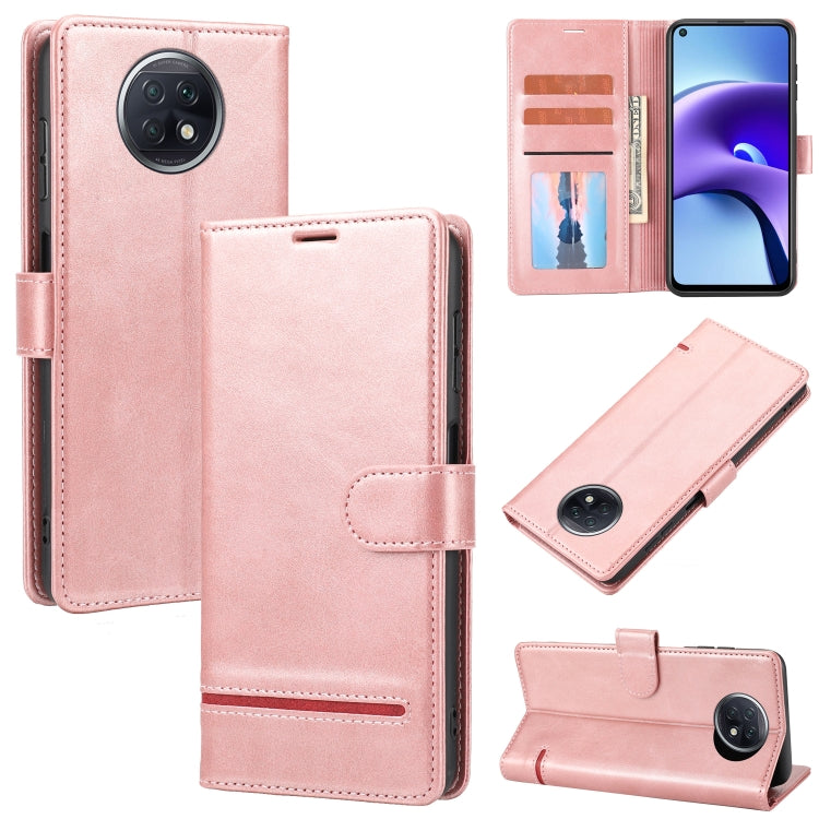 Light pink leather wallet flip phone case with card slots, inner holder, and magnetic cover
