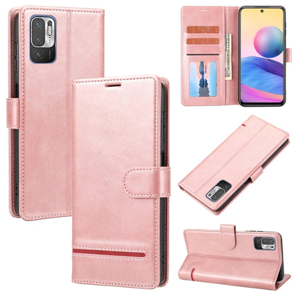 Pink wallet flip leather phone case with card slots and secure side strap closure
