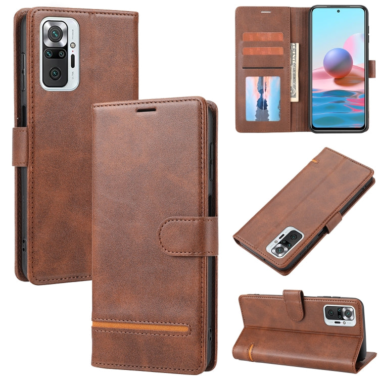 Brown wallet flip leather phone case with card slots and secure side strap closure
