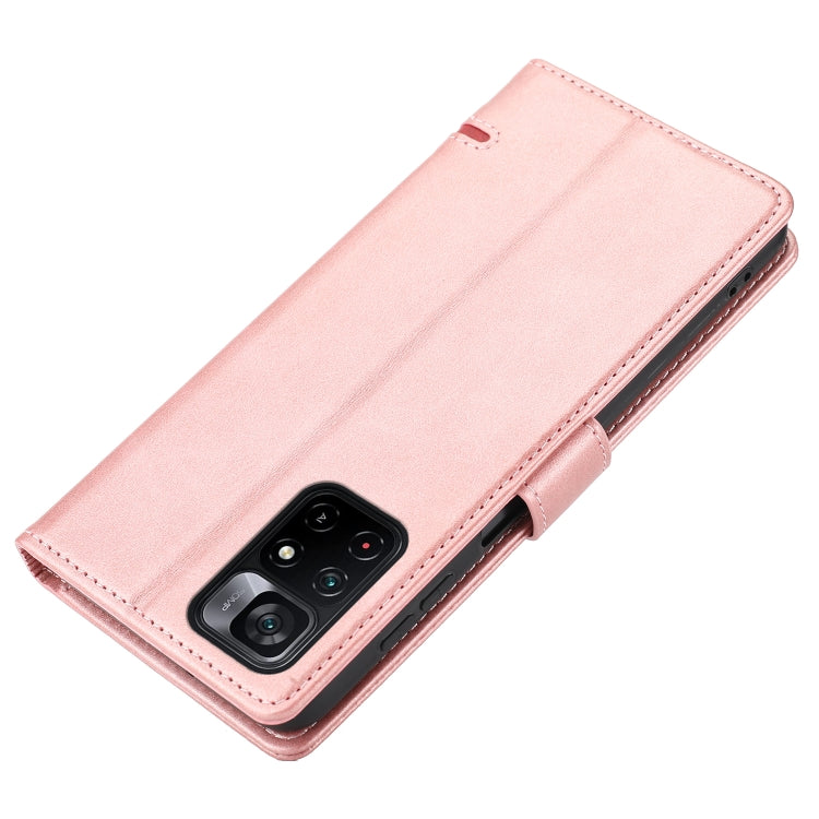 Pink leather wallet flip phone case folded with camera window and strap