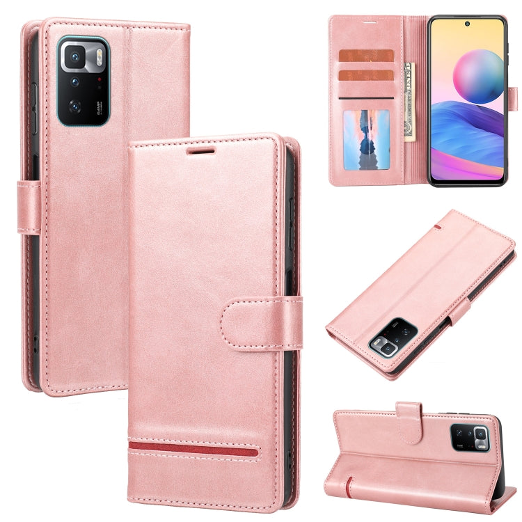 Pink leather wallet flip phone case with card slots and magnetic closure