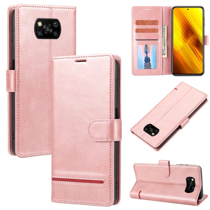 Light pink leather wallet flip phone case with card slots and magnetic closure