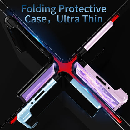 Ultra-thin folding protective phone case, hinged frame with shockproof corners