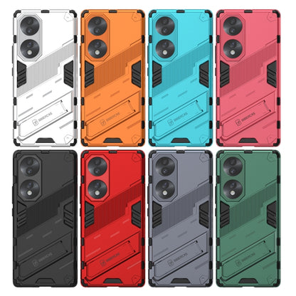 Rugged 2-in-1 shockproof cases in multiple colors, dual-camera cutouts