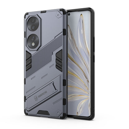 Rugged 2-in-1 shockproof case, dual-camera cutouts, grey