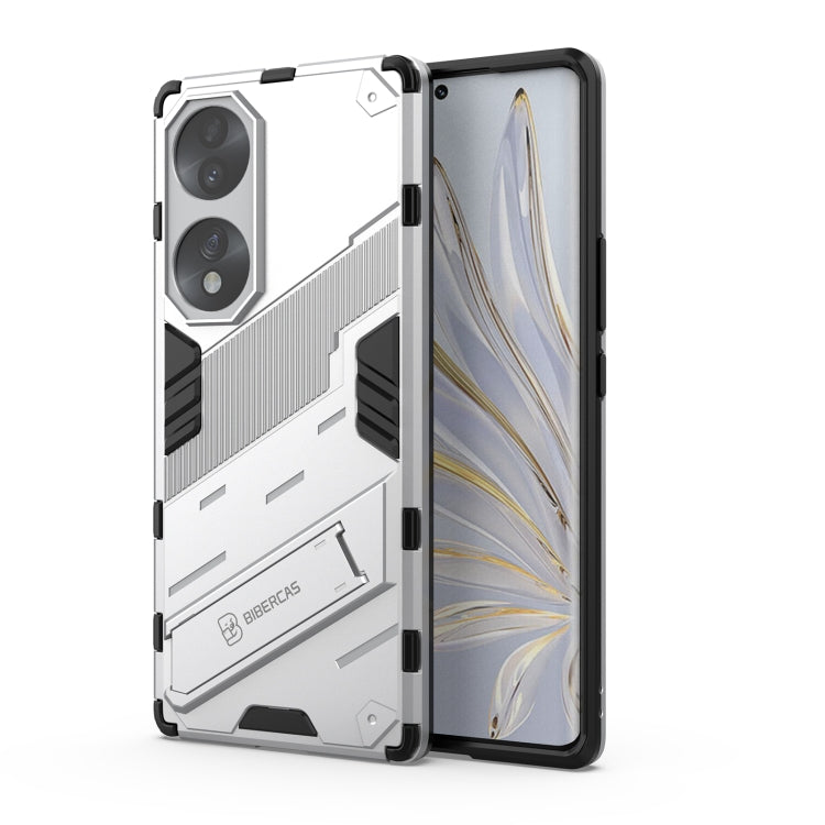Rugged 2-in-1 shockproof case, dual-camera cutouts, white