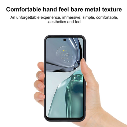 Black TPU phone case in hand view, snug fit with camera opening