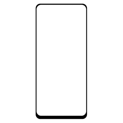 Tempered glass screen protector film, clear rectangle with black border