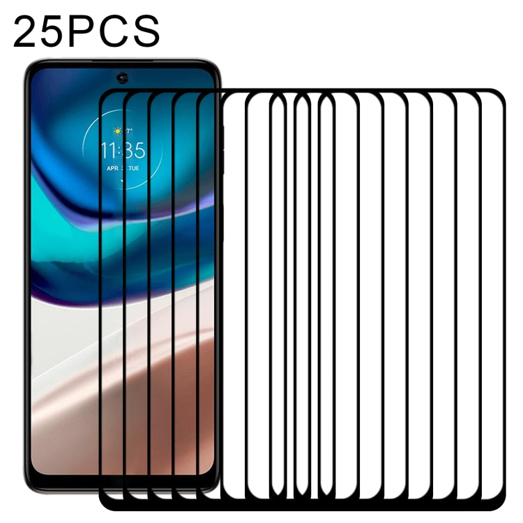 25-pack tempered glass screen protectors for smartphone, full-coverage design