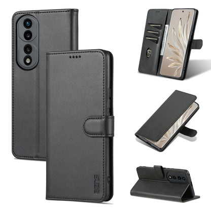 Dark gray calf-texture flip leather phone case with magnetic closure and stand flap.
