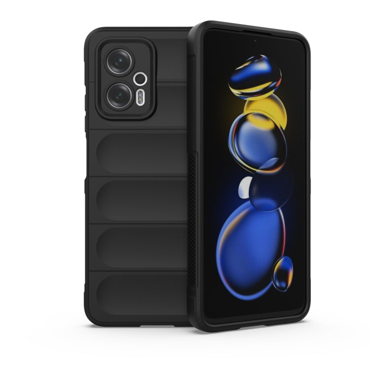 Black TPU flannel phone case with raised camera cutouts