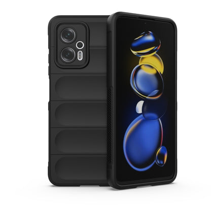 Black TPU flannel phone case with raised camera cutouts