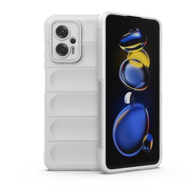 White TPU flannel phone case with front and back, camera lens cutouts