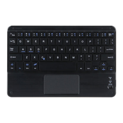 Black Bluetooth keyboard with touchpad for tablet case