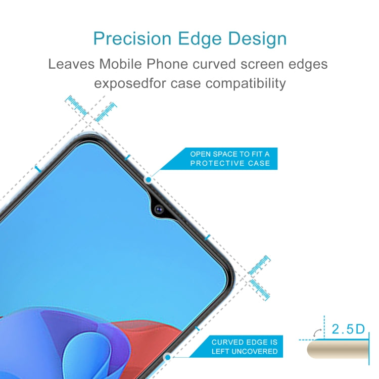 2.5D edge tempered glass screen protector with case-friendly cutout, clear