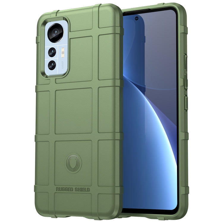 Shockproof TPU phone case for Xiaomi 12 Lite, green rugged full-coverage design