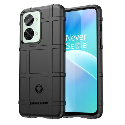 Rugged TPU phone case with textured grip, camera cutouts, raised bezel (black)
