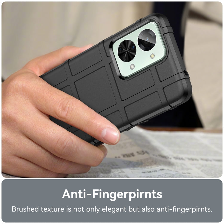 Rugged TPU phone case with textured back and camera cutouts, in-hand grip (black)