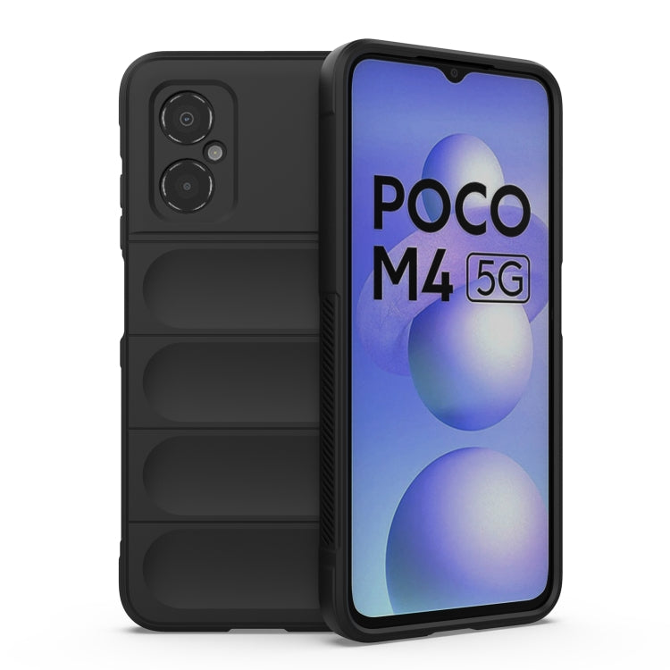 Black TPU flannel phone case with ridged back and dual camera cutouts
