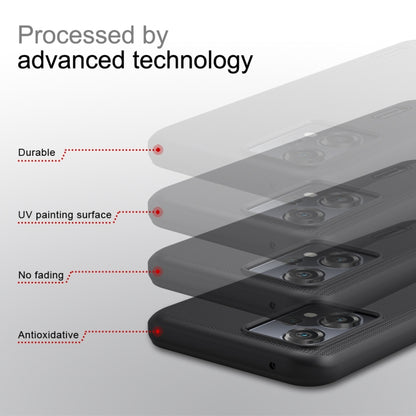 Black frosted phone case with camera module protection and snug edge coverage