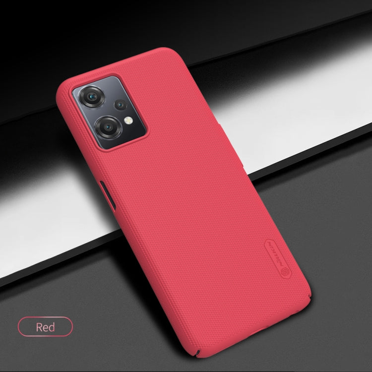 Red textured frosted phone case with camera cutout and side button openings