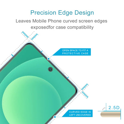 2.5D tempered glass screen protector with precision edge design for case compatibility