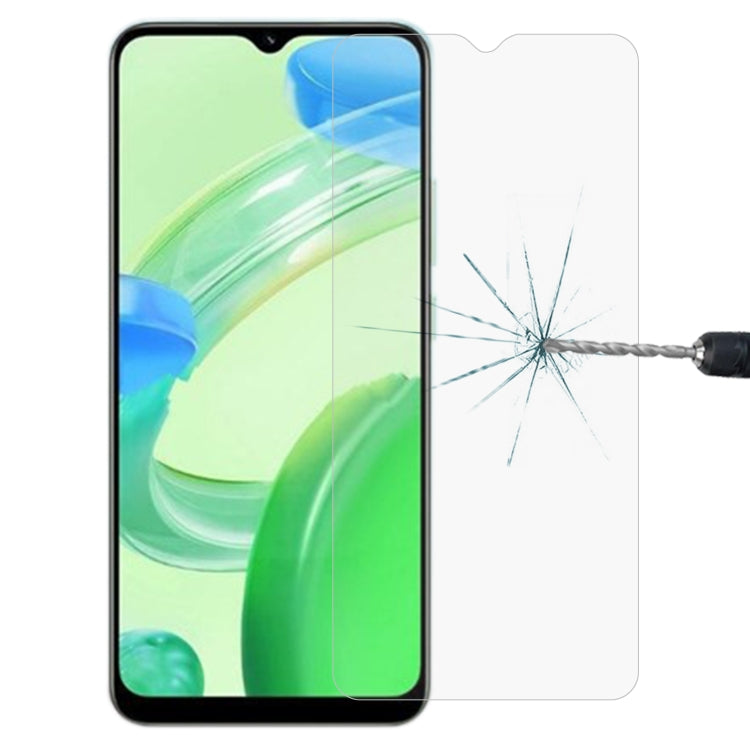 Tempered glass screen protector film with 2.5D rounded edges for phone display
