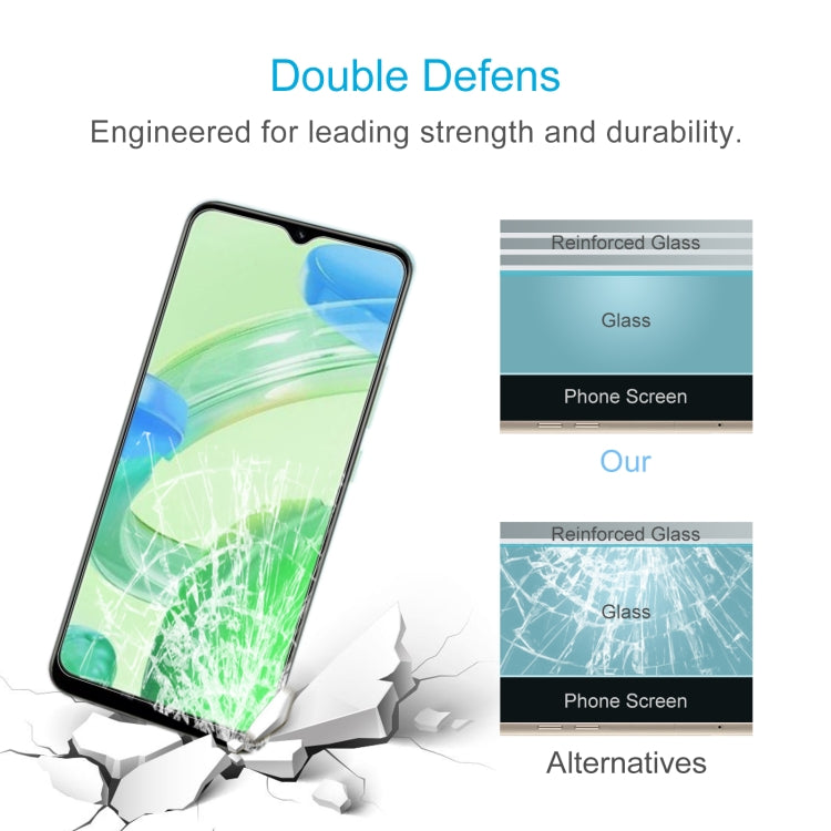 Tempered glass screen protector film with reinforced glass layers for stronger protection
