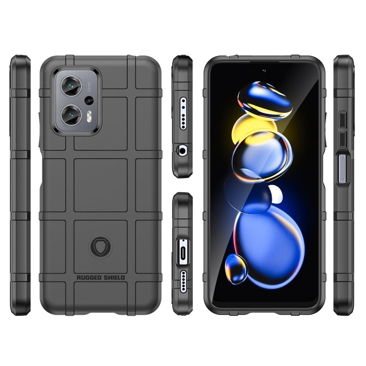 Black rugged shockproof TPU phone case, front and back views with side ports