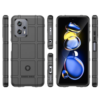 Black rugged shockproof TPU phone case, front and back views with side ports