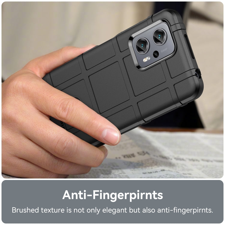 Black shockproof TPU phone case with textured back for secure hand hold