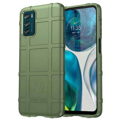 Shockproof TPU phone case in green with raised edges for full coverage protection