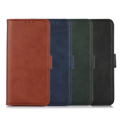 Four flip leather phone cases shown side by side in different colors