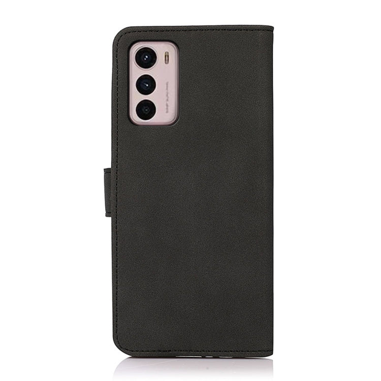 Black matte texture leather phone case with cutouts for triple camera