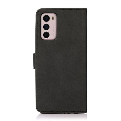 Black matte texture leather phone case with cutouts for triple camera