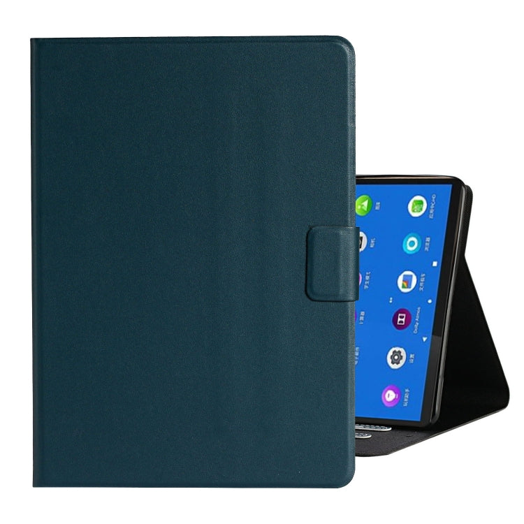 Teal smart leather tablet case with side strap and open viewing stand