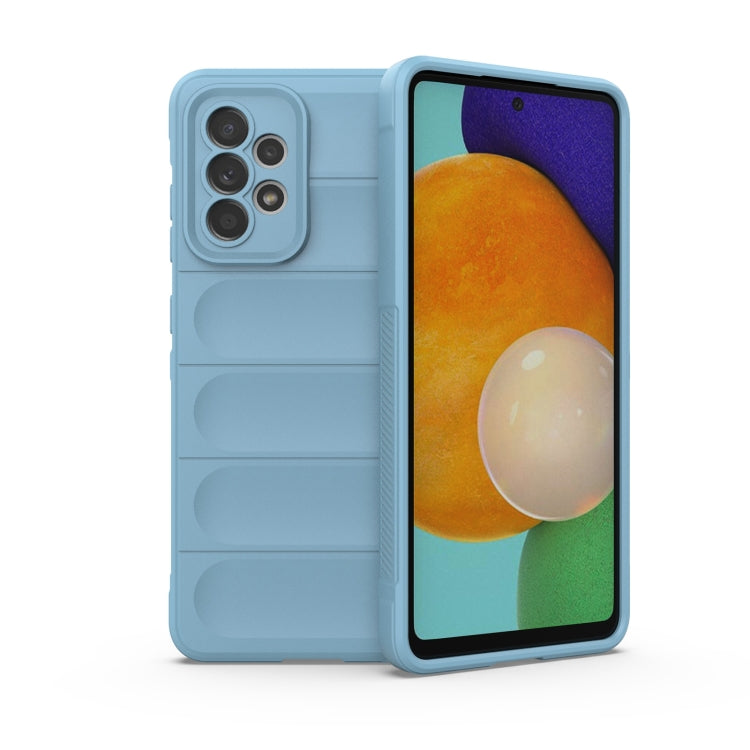 Light blue TPU phone case with flannel lining, dual-layer protection and camera cutouts