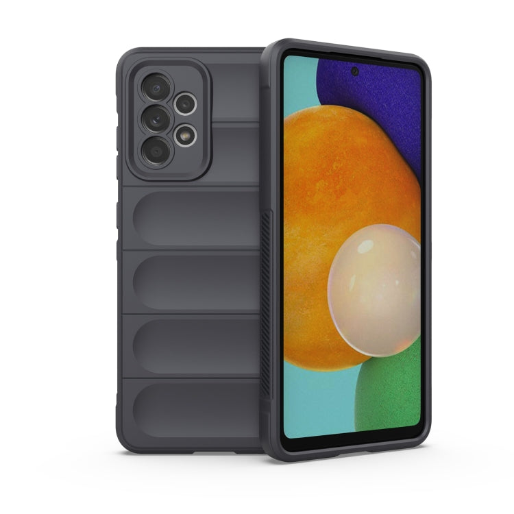 Dark gray TPU phone case with flannel lining, rugged shell with camera cutouts