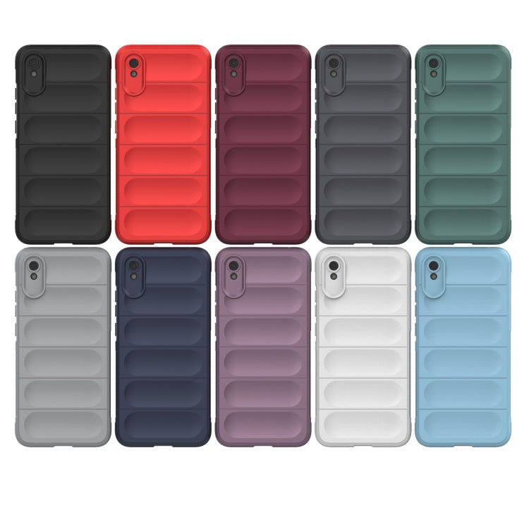 Assorted color rugged phone cases with card-slot back and raised edges