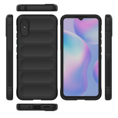 Black rugged phone case with card-slot back, screen cover, and side grips