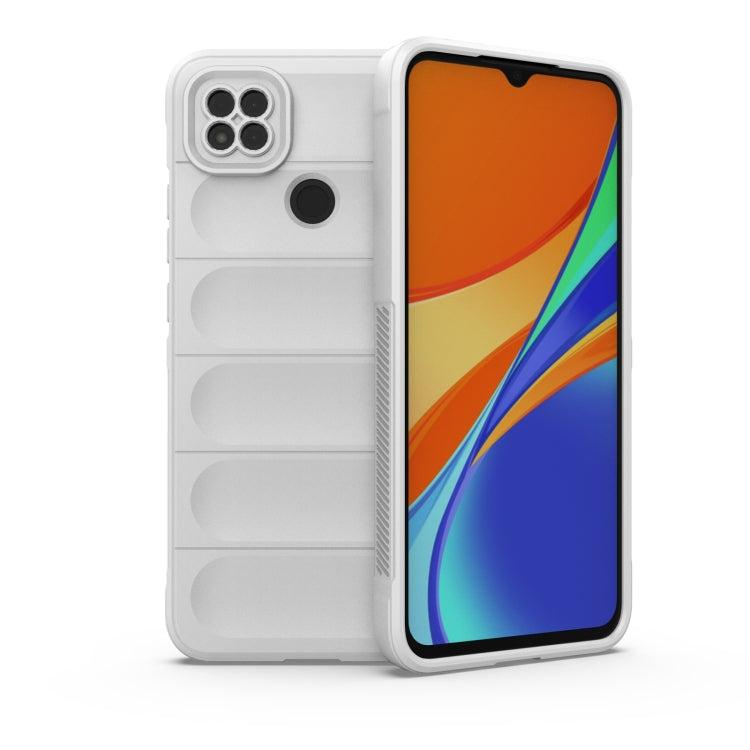 Rugged TPU phone case with camera cutout, white back and protective raised lip
