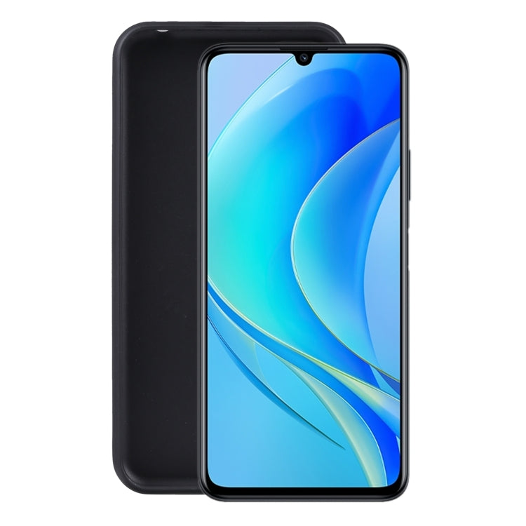 Black TPU phone case with cutouts for camera and ports, protective front fit