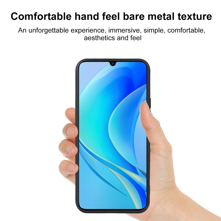 Black TPU phone case on a phone, grippy edges for comfortable hand hold
