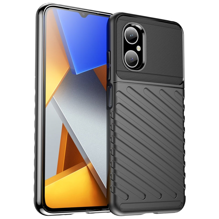 Shockproof TPU phone case, black textured grip with camera cutouts and side buttons