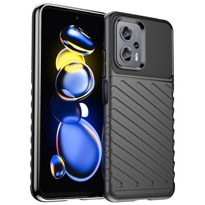 Shockproof TPU phone case, black textured grip with camera cutouts and secure side fit