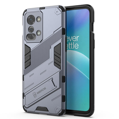 Grey armored dual-layer phone case with PC back and TPU liner for OnePlus Nord 2T