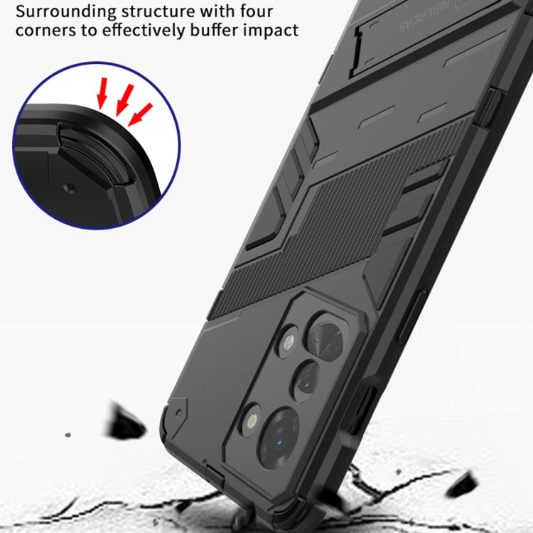 Rugged phone case for OnePlus Nord 2T, black TPU shell with armored corners