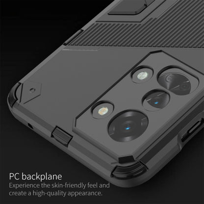 Rugged phone case for OnePlus Nord 2T with raised camera panel and edge protection
